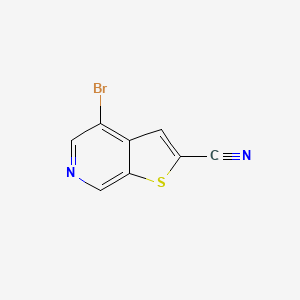 molecular formula C8H3BrN2S B3161477 4-Bromothieno[2,3-c]pyridine-2-carbonitrile CAS No. 870235-00-0