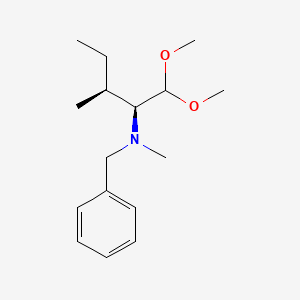 molecular formula C16H27NO2 B3161525 (2S,3S)-N-苄基-1,1-二甲氧基-N,3-二甲基戊烷-2-胺 CAS No. 870640-61-2