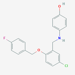 4-({5-Chloro-2-[(4-fluorobenzyl)oxy]benzyl}amino)phenol