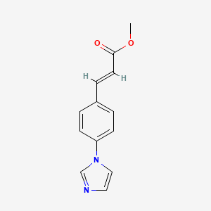 molecular formula C13H12N2O2 B3161551 Methyl 3-(4-(1H-imidazol-1-yl)phenyl)acrylate CAS No. 870837-50-6