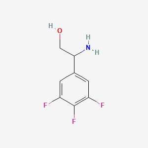 molecular formula C8H8F3NO B3161558 2-Amino-2-(3,4,5-trifluorophenyl)ethan-1-ol CAS No. 870852-79-2