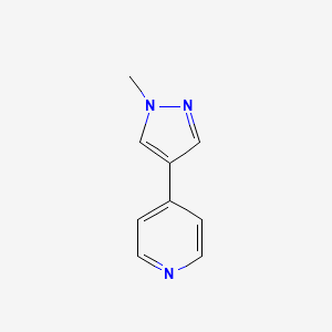 molecular formula C9H9N3 B3161566 4-(1-甲基-1H-吡唑-4-基)吡啶 CAS No. 870863-00-6