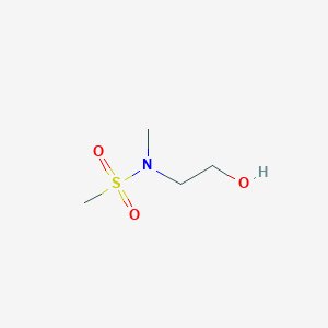 molecular formula C4H11NO3S B3161585 N-(2-hydroxyethyl)-N-methylmethanesulfonamide CAS No. 87113-83-5