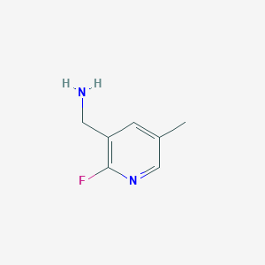 molecular formula C7H9FN2 B3161611 (2-Fluoro-5-methylpyridin-3-yl)methanamine CAS No. 871325-17-6