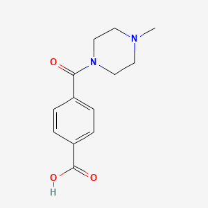 molecular formula C13H16N2O3 B3161642 4-(4-methylpiperazine-1-carbonyl)benzoic Acid CAS No. 871828-03-4