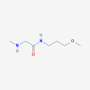 molecular formula C7H16N2O2 B3161648 N-(3-甲氧基丙基)-2-(甲基氨基)乙酰胺 CAS No. 871909-86-3