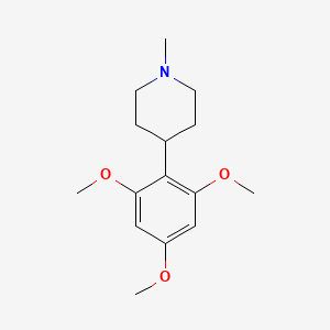 molecular formula C15H23NO3 B3161662 1-Methyl-4-(2,4,6-trimethoxyphenyl)piperidine CAS No. 872057-12-0