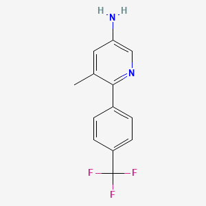 5-Amino-3-methyl-2-(4-(trifluoromethyl)phenyl)pyridine