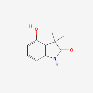 molecular formula C10H11NO2 B3161687 4-Hydroxy-3,3-dimethyl-1,3-dihydro-indol-2-one CAS No. 87234-76-2