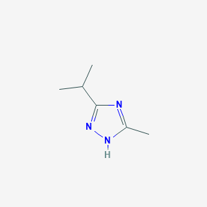 molecular formula C6H11N3 B3161702 3-Isopropyl-5-methyl-4H-[1,2,4]triazole CAS No. 87268-63-1