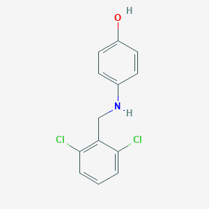 molecular formula C13H11Cl2NO B316171 4-[(2,6-Dichlorobenzyl)amino]phenol 