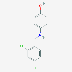 molecular formula C13H11Cl2NO B316172 4-[(2,4-Dichlorobenzyl)amino]phenol 