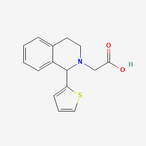 molecular formula C15H15NO2S B3161726 [1-(2-Thienyl)-3,4-dihydroisoquinolin-2(1H)-yl]acetic acid CAS No. 872696-23-6