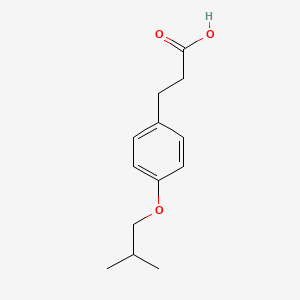 molecular formula C13H18O3 B3161751 3-(4-Isobutoxyphenyl)propanoic acid CAS No. 872783-68-1