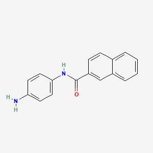 molecular formula C17H14N2O B3161758 N-(4-Aminophenyl)-2-naphthamide CAS No. 872797-84-7