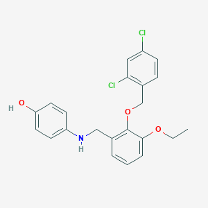 4-({2-[(2,4-Dichlorobenzyl)oxy]-3-ethoxybenzyl}amino)phenol