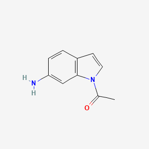 molecular formula C10H10N2O B3161799 1-(6-amino-1H-indol-1-yl)ethanone CAS No. 873055-02-8