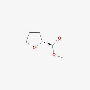 molecular formula C6H10O3 B3161828 Methyl (2R)-oxolane-2-carboxylate CAS No. 87324-00-3