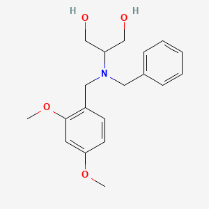 molecular formula C19H25NO4 B3161854 2-(Benzyl(2,4-dimethoxybenzyl)amino)propane-1,3-diol CAS No. 873336-44-8