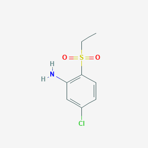 molecular formula C8H10ClNO2S B3161876 5-Chloro-2-(ethanesulfonyl)aniline CAS No. 873980-17-7