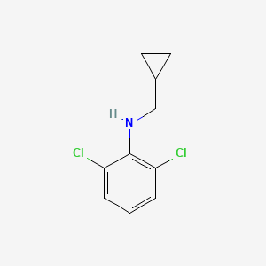 molecular formula C10H11Cl2N B3161886 N-cyclopropylmethyl-2,6-dichloroaniline CAS No. 87425-12-5