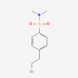 molecular formula C10H14BrNO2S B3161938 4-(2-Bromoethyl)-N,N-dimethylbenzene-1-sulfonamide CAS No. 874523-27-0