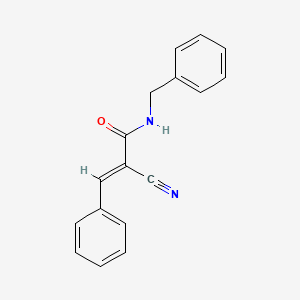 molecular formula C17H14N2O B3161950 (2E)-N-benzyl-2-cyano-3-phenylprop-2-enamide CAS No. 874655-84-2