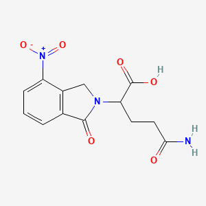 molecular formula C13H13N3O6 B3161963 来那度胺杂质 13 CAS No. 874760-71-1