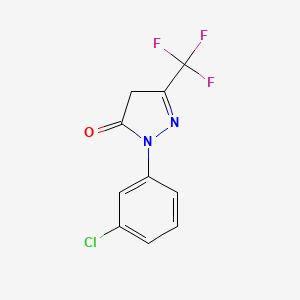 1-(3-Chlorophenyl)-3-(trifluoromethyl)-4,5-dihydro-1H-pyrazol-5-one