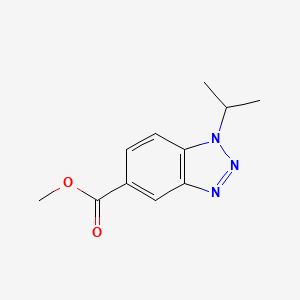 molecular formula C11H13N3O2 B3161992 Methyl 1-isopropyl-1,2,3-benzotriazole-5-carboxylate CAS No. 874781-97-2
