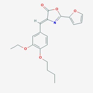 molecular formula C20H21NO5 B316207 4-(4-butoxy-3-ethoxybenzylidene)-2-(2-furyl)-1,3-oxazol-5(4H)-one 
