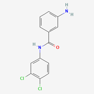 molecular formula C13H10Cl2N2O B3162102 3-Amino-N-(3,4-dichlorophenyl)benzamide CAS No. 875837-68-6