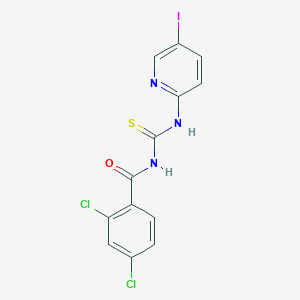 molecular formula C13H8Cl2IN3OS B316211 2,4-dichloro-N-[(5-iodopyridin-2-yl)carbamothioyl]benzamide 