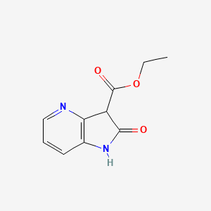 molecular formula C10H10N2O3 B3162117 4-氮杂-2-氧吲哚-3-羧酸乙酯 CAS No. 87592-14-1