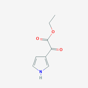 molecular formula C8H9NO3 B3162152 ethyl 2-oxo-2-(1H-pyrrol-3-yl)acetate CAS No. 87630-41-9