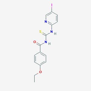 molecular formula C15H14IN3O2S B316216 4-ethoxy-N-[(5-iodopyridin-2-yl)carbamothioyl]benzamide 