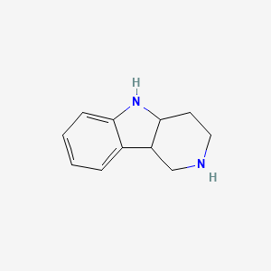 molecular formula C11H14N2 B3162170 2,3,4,4a,5,9b-六氢-1H-吡啶并[4,3-b]吲哚 CAS No. 876509-01-2