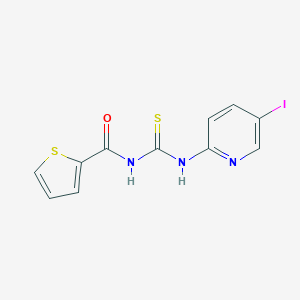 molecular formula C11H8IN3OS2 B316218 N-[(5-iodopyridin-2-yl)carbamothioyl]thiophene-2-carboxamide 