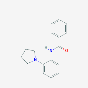 4-methyl-N-(2-pyrrolidin-1-ylphenyl)benzamide