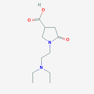 molecular formula C11H20N2O3 B3162208 1-(2-二乙氨基-乙基)-5-氧代-吡咯烷-3-羧酸 CAS No. 876708-73-5