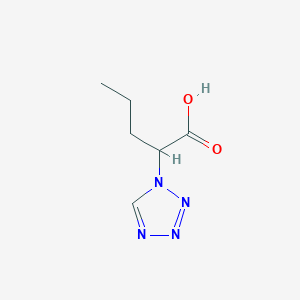 molecular formula C6H10N4O2 B3162226 2-Tetrazol-1-yl-pentanoic acid CAS No. 876716-23-3
