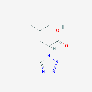 molecular formula C7H12N4O2 B3162231 4-Methyl-2-tetrazol-1-yl-pentanoic acid CAS No. 876716-26-6