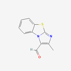 molecular formula C11H8N2OS B3162242 2-Methyl-benzo[d]imidazo[2,1-b]thiazole-3-carbaldehyde CAS No. 876717-81-6