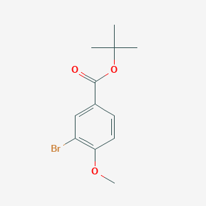 molecular formula C12H15BrO3 B3162251 tert-Butyl 3-bromo-4-methoxybenzoate CAS No. 876752-69-1