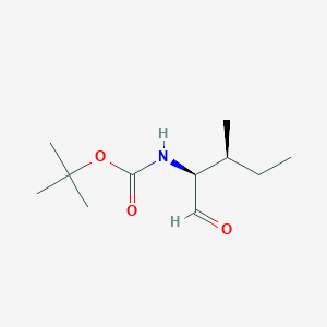 molecular formula C11H21NO3 B3162275 (2S,3S)-2-(叔丁氧羰基氨基)-3-甲基戊醛 CAS No. 87694-55-1