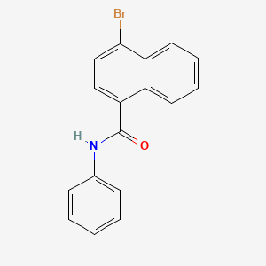 molecular formula C17H12BrNO B3162291 N-Phenyl 4-bromonaphthamide CAS No. 87700-83-2