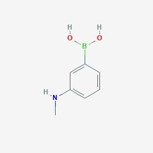 molecular formula C7H10BNO2 B3162302 (3-(甲基氨基)苯基)硼酸 CAS No. 877064-60-3