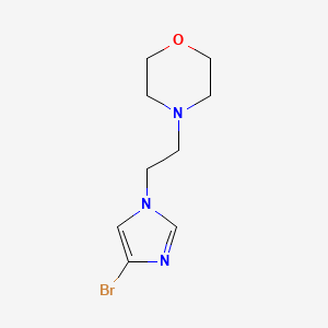 molecular formula C9H14BrN3O B3162340 4-[2-(4-溴-咪唑-1-基)乙基]-吗啉 CAS No. 877399-20-7