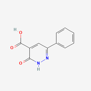 molecular formula C11H8N2O3 B3162363 3-Oxo-6-phenyl-2,3-dihydropyridazine-4-carboxylic acid CAS No. 87769-67-3
