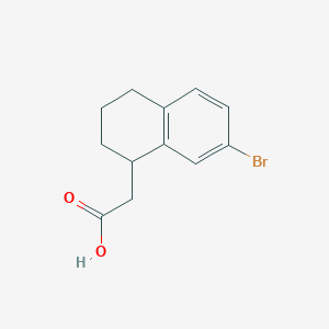 2-(7-Bromo-1,2,3,4-tetrahydronaphthalen-1-yl)acetic acid